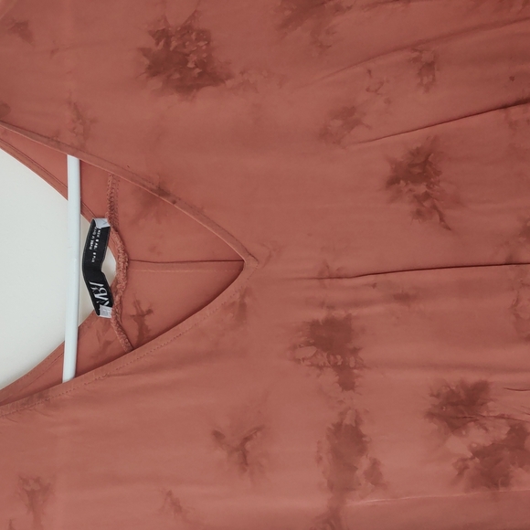 Zara Bohemian Tie Dye Long Summer Shirt Dress - Picture 2 of 5